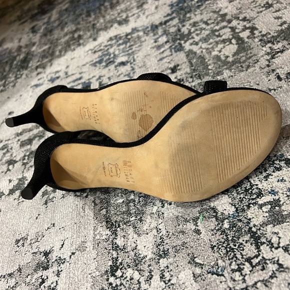 Stuart Weitzman strappy black evening heels size 7 - Picture 4 of 11